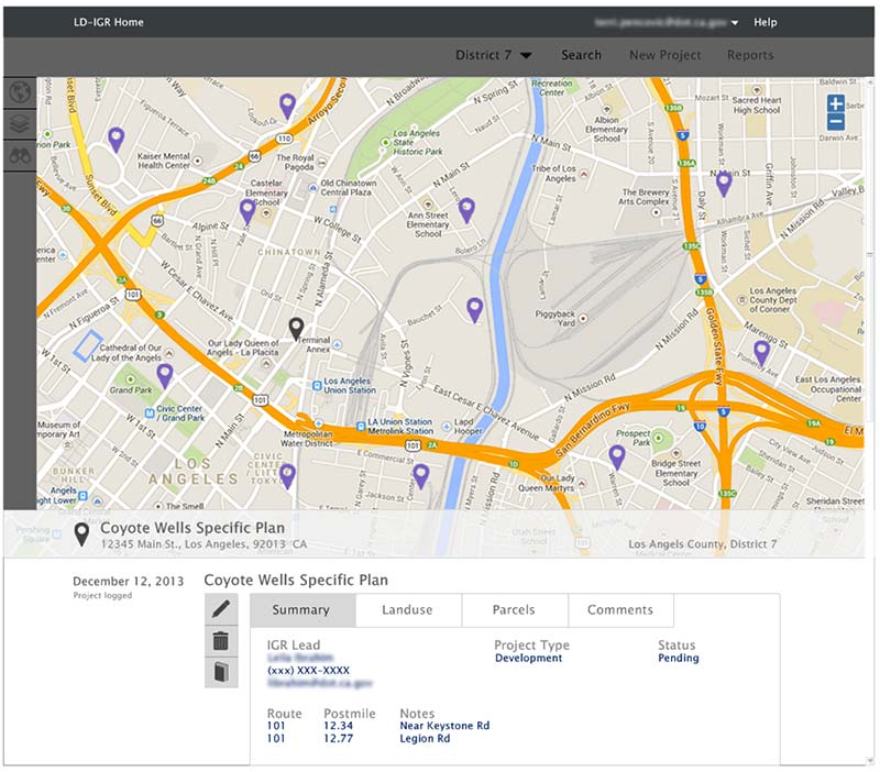 LD-IGR - Geo-based Project Tracking System based on Arches user-friendly, open source asset management and information inventory system