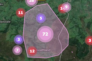 Creating Convex Hulls for geospatial data processing and display in OpenLayers Using Quickhull