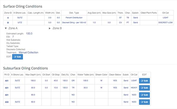 Arches resource report table displaying related resources, including a resource edit button.