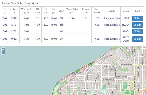 Arches custom resource and map report for environmental management